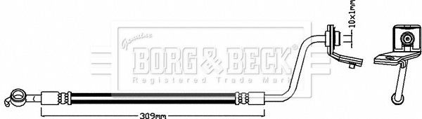 BORG & BECK Bremžu šļūtene BBH7995